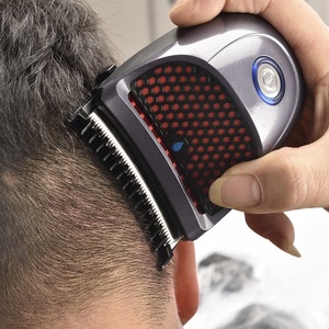 Cortadora de pelo eléctrica con longitud ajustable, cuchilla de acero inoxidable, resistente al agua, para hombres, autocorte de pelo, corte plano - Product Image 4