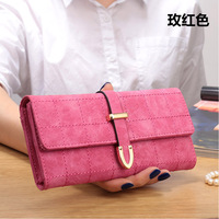 Dompet kisi mode wanita penjualan Super laris dompet wanita Suede imitasi lipat elegan dompet wanita grosir untuk semua musim 2024 tendance sac