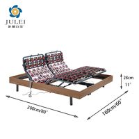 Base de lit moderne en métal, matériaux de qualité supérieure, réglable, intelligente, avec télécommande filaire, disponible en tailles Queen, Simple et King Size