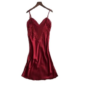 Nuevo conjunto de dos piezas de lencería negra de estilo europeo y americano, de imitación de seda, moderno y cómodo, con ribete de encaje. - Product Image 3