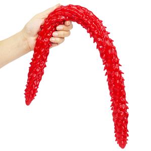 Extra largo de doble cabeza Dragon <span class=keywords><strong>Thorn</strong></span> Anal Plug pene suave masturbador masculino juguete sexual para vibradores adultos femeninos - Product Image 3