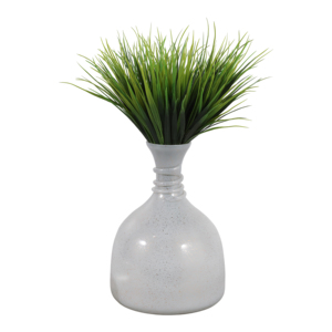 Vaso a Campana in Vetro Moderno con Accenti in Pietra e Topper in Selenite, Decorazione per Casa, Soggiorno, Camera da Letto, Vaso da Tavolo - Product Image 2