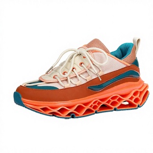 Zapatillas deportivas de moda para hombre con suela de cuchilla, de cuero y malla, personalizables con logo de marca, de bajo MOQ, para exteriores, informales, con aumento de altura. - Product Image 2