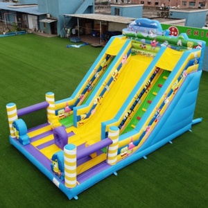 Sponge Bob Inflatable <span class=keywords><strong>Slides</strong></span> Thương Mại Air Bouncer Để Bán Ngoài Trời Khổng Lồ Inflatable Khô Slide - Product Image 4