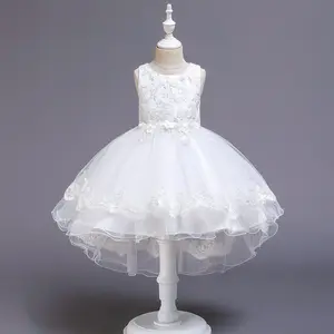 188 儿童服装女孩儿童连衣裙花卉公主礼服正式廉价女孩派对连衣裙