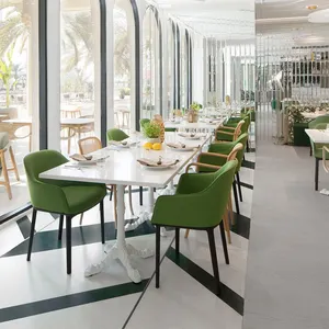 Moderno comedor de Hotel, muebles de restaurante árabe, mesas de centro y silla para muebles de restaurante