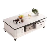 Table à thé en verre convertible moderne et durable pour petit appartement salon meubles de maison combinaison de meuble TV