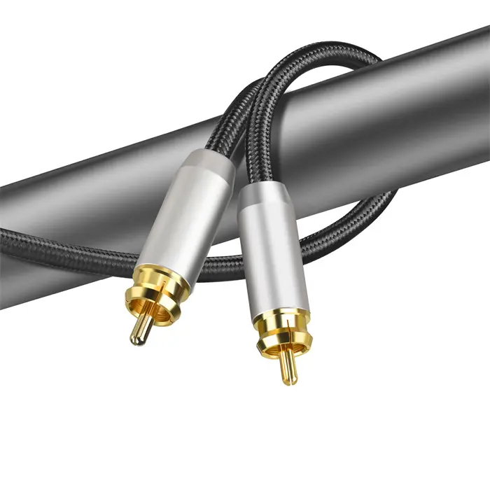 Gold Plated Copper Shell Od6.0Mm Coaxial Rca Video Game Cable Male To Male 1M 1.5M 2M 3M 5M 10M 15M Cable Rca 10 Hifi