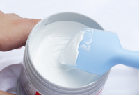 Pots en plastique PP gris vides pour crème, 60g, 125g, 250g, pour pommade cicatrisante pour bébé, pour érythème fessier, pour emballage cosmétique et pharmaceutique