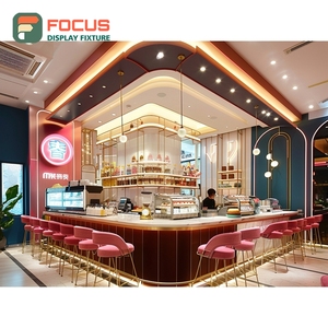 Vitrine de Luxe pour Café avec Façade en Verre Trempé, Zone d'Exposition pour Grains de Café, Meuble de Présentation pour Café - Product Image 4