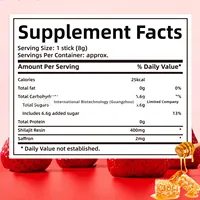 Bâtonnets de miel Shilajit saveur fraise à succès pour l'exportation, dosage liquide oral, station indépendante pour la zone US TK