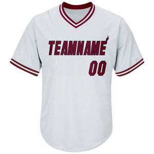 Maillot de baseball vierge en gros à manches courtes, maillot de sport uni - Product Image 3