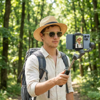 Support magnétique pour téléphone avec commutation portrait/landscape, déclencheur à distance et affichage plein écran