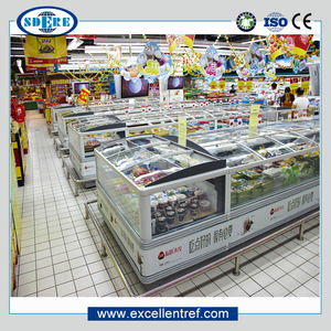 Đảo Tủ đông siêu thị hiển thị tủ lạnh nhiệt độ kép đảo hiển thị tủ đông - Product Image 5