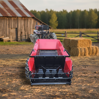 Machine agricole : Épandeur de fumier animale de type tarière monté sur tracteur avec prise de force (PTO)
