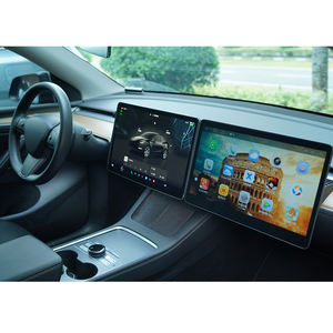 Pantalla de entretenimiento <span class=keywords><strong>para</strong></span> pasajeros VJOYCAR de 15,6 pulgadas <span class=keywords><strong>para</strong></span> Tesla Model 3 Y Highland compatible con Reproductor Multimedia Inalámbrico Carplay <span class=keywords><strong>para</strong></span> pasajeros - Product Image 1