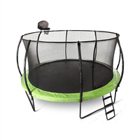 Grand lit de trampoline d'intérieur pliable en PVC avec filet de protection pour enfants adultes et tout-petits