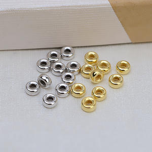 10 perles décoratives DIY en argent S925, entretoises en acrylique, matériau abacus, accessoires de perles de qualité supérieure 1570 - Product Image 1