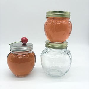 برطمان زجاجي شفاف للتخزين مع مسمار من الزجاج بتصميم جديد برطمان فارغ من الزجاج على شكل يقطين - Product Image 2