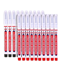 Marqueurs à tête longue de 20mm, encre de couleur noire, marqueur à trous multi-usages de 1mm, papier décoratif, échantillon permanent offert