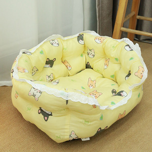 Cute Pet supplies Soft Cat House for Deep Sleep Four-season <b>Bed</b> and Dog Mat - Product Image 4