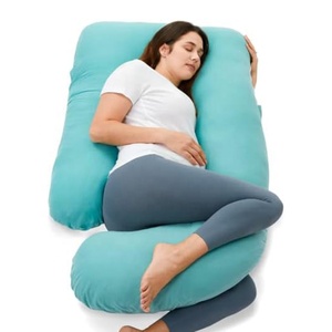 Oreiller de <span class=keywords><strong>grossesse</strong></span> pour lit, <span class=keywords><strong>coussin</strong></span> de corps entier en U confortable pour femmes enceintes, pour <span class=keywords><strong>dormir</strong></span> sur le côté, oreillers de maternité longs - Product Image 6