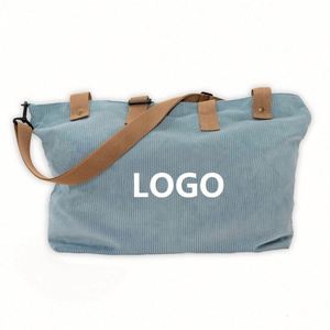 Bolsa de Viaje Personalizada de Pana para Fin de Semana, Bolsa de Pana para Pasar la Noche, Bolsas de Viaje de Pana - Product Image 3