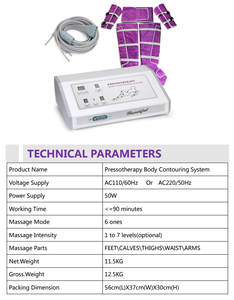 Máquina <span class=keywords><strong>Profesional</strong></span> de <span class=keywords><strong>Presoterapia</strong></span> para Pérdida de Peso, Máquina de Masaje de Drenaje Linfático por Presión de Aire - Product Image 2