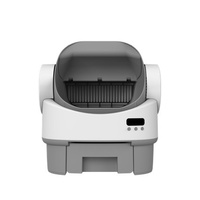 Bac à litière pour chat à nettoyage automatique semi-ouvert, contrôle intelligent par application WiFi pour chats d'intérieur