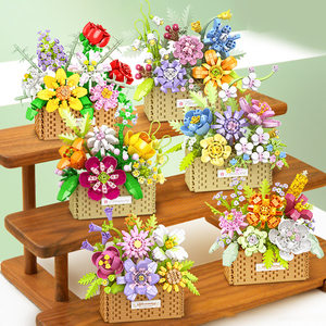 Set di Blocchi da Costruzione EPT, Giocattoli Floreali Creativi per Bambini, Blocchi Educativi per Comporre Fiori - Product Image 3