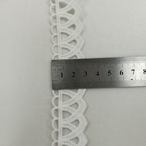 Cintas de Moda de Fábrica, Tela de Encaje con Flores 3D en Blanco Natural, Tela de Encaje de Alta Calidad para Mujer, Adorno de Encaje con Cuentas - Product Image 5