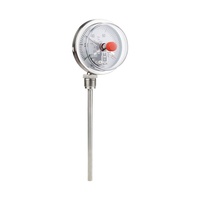 Thermomètre bimétallique à contact électrique WSS411 pour chaudière industrielle, matériaux en plastique et verre antidéflagrants, personnalisable ODM