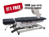 Table de chiropratique électrique à plateau inclinable, modèle best-seller, avec design traditionnel pour hôtels et salles de sport, construction métallique
