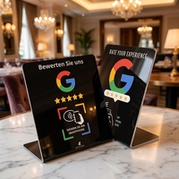Base NFC para reseñas de Google, Soporte NFC personalizado, Soporte NFC de acrílico, Soporte NFC para reseñas de Google, Soporte NFC para tarjetas NFC de reseñas de Google