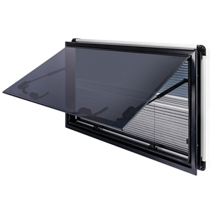Fenêtre latérale de camping-car en verre acrylique à coins carrés, fenêtres à ouverture vers l'extérieur, certification E-mark, fenêtre de caravane européenne, style camping - Product Image 1