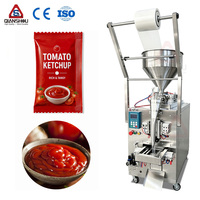 Mesin Pengemas Saus Tomat Otomatis Penuh 5-200ml Sachet Kecil Segel Samping Vertikal