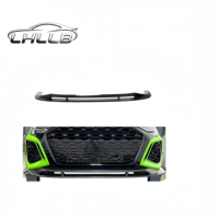 Kit de pare-chocs avant en fibre de carbone véritable LLB de haute qualité avec finition polie pour Audi RS3 8y 4 portes modèle 2022