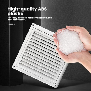 <span class=keywords><strong>Grille</strong></span> d'aération carrée en plastique ABS avec filtre intégré pour système <span class=keywords><strong>de</strong></span> ventilation d'air frais - Product Image 2