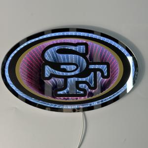 Luce LED Infinity Personalizzata per Grandi Fan dello Sport, Logo <span class=keywords><strong>SF</strong></span> K C Chicago, Effetto Luce 3D, Display in Acrilico - Product Image 5