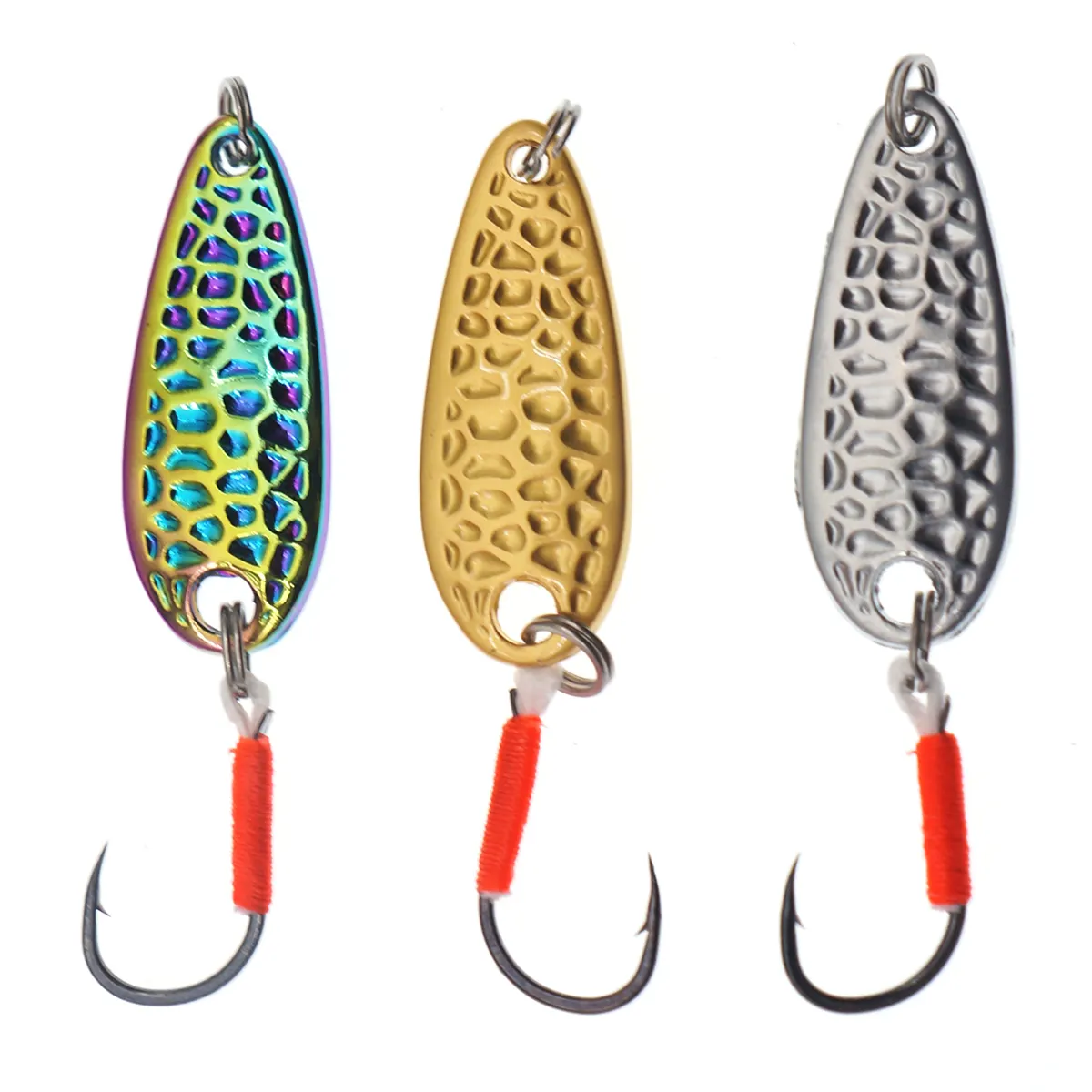 Fishing Lures Spinner Baits Bass Tackle Trout Spoon Metal 2.5g 3.5g 5g OPP Bag OEM ODM Mini Stream Iron Artificial Hard Bait
