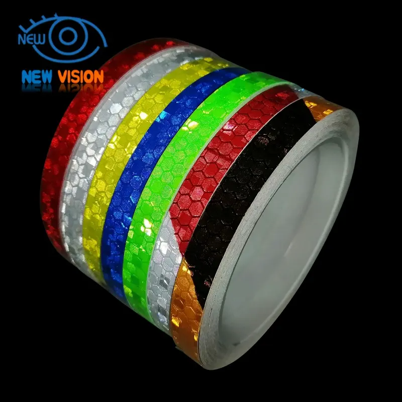 NEW VISION Self-adhesive Diy Reflective Sticker For Motorcycle Bike Night Riding Safety Warning Tips Reflective Car Sticker