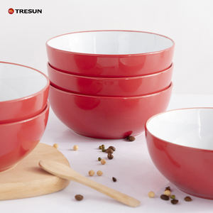 Juego de cuencos para sopa de gran venta, cocina nórdica de cerámica, ensaladera de cerámica de 7 pulgadas, cuenco grande para Pasta de cerámica para restaurante - Product Image 6