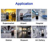Pantalla Publicitaria 4K UHD para Interiores, Reproductor Vertical con Pantalla Táctil, Kiosco LED HD LCD para Centros Comerciales