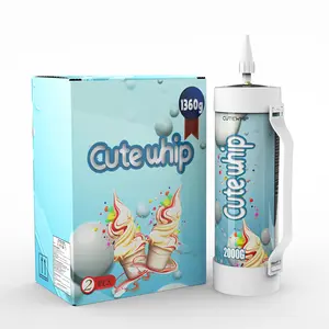 도매 CuteWhip Facoty 3.3L 2000g 식품 학년 디저트 도구 실린더 휘핑 크림 충전기 케이크 아이스크림에 적용