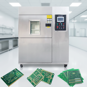 Chambre d'essai de choc thermique à trois zones de type <span class=keywords><strong>WALTER</strong></span> IEC 60068 de marque chinoise de premier plan / Machine d'essai d'impact chaud et froid - Product Image 1