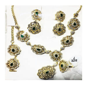 BMZ Nouveauté <span class=keywords><strong>2021</strong></span> <span class=keywords><strong>Prix</strong></span> d'usine Placage double or véritable 18/16/14K Garantie 2 ans 4 pièces AAAAAA Micro Zircon Ensemble de bijoux - Product Image 2