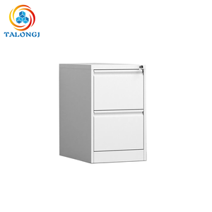 Armoire de classement en acier à 2 tiroirs format A4 avec serrure à clé, rangement multifonctionnel moderne autoportant pour la maison, le bureau et l'hôtel - Product Image 2