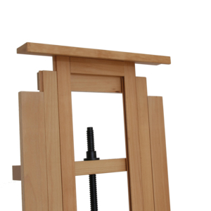 Chevalet de studio en bois de hêtre robuste avec roulettes, support de <span class=keywords><strong>peinture</strong></span> réglable à commande manuelle pour artistes, haute stabilité - Product Image 2