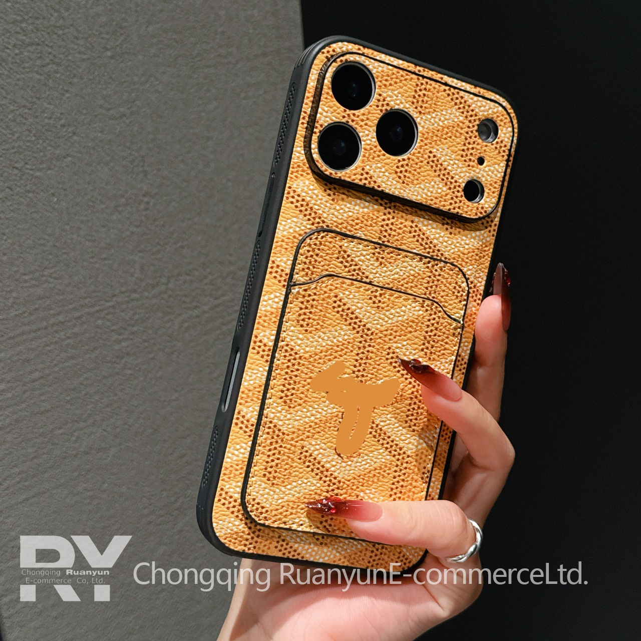 Emplacement pour carte à bord de dent jaune, couverture complète