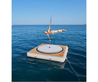 Plateformes flottantes gonflables portables de luxe en PVC durable avec technologie Drop Stitch, personnalisables, pour la danse sur poteau et les divertissements aquatiques